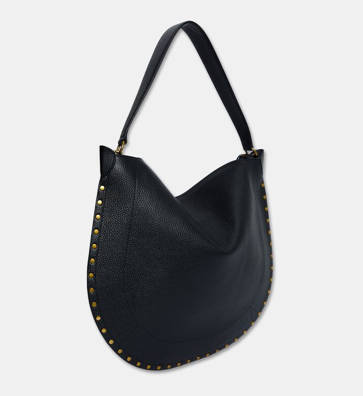 Isabel Marant Oskan Grained Leather Hobo Bag, Packshot View