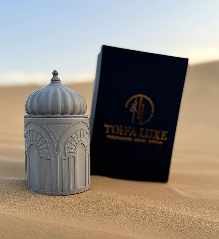 Tohfa Luxe Aura Lemongrass Eucalyptus Candle, Packshot View