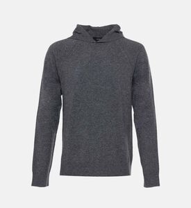 هودي كلاسيكي محبوك بقصة عادية