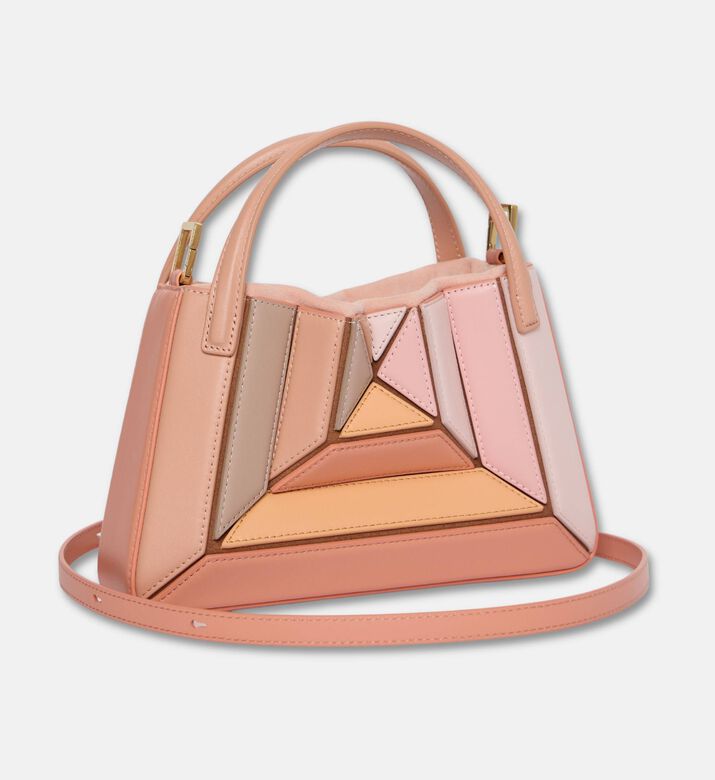 Mlouye Mini Sera Leather Top-handle Bag, Peach, Packshot View