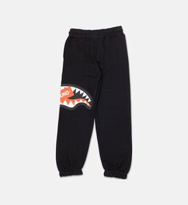 Sprayground Smash Logo Graffiti Script Joggers, Black, 16y, Packshot View