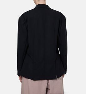 Dawei Button Closure Long-sleeve Blazer, Model View