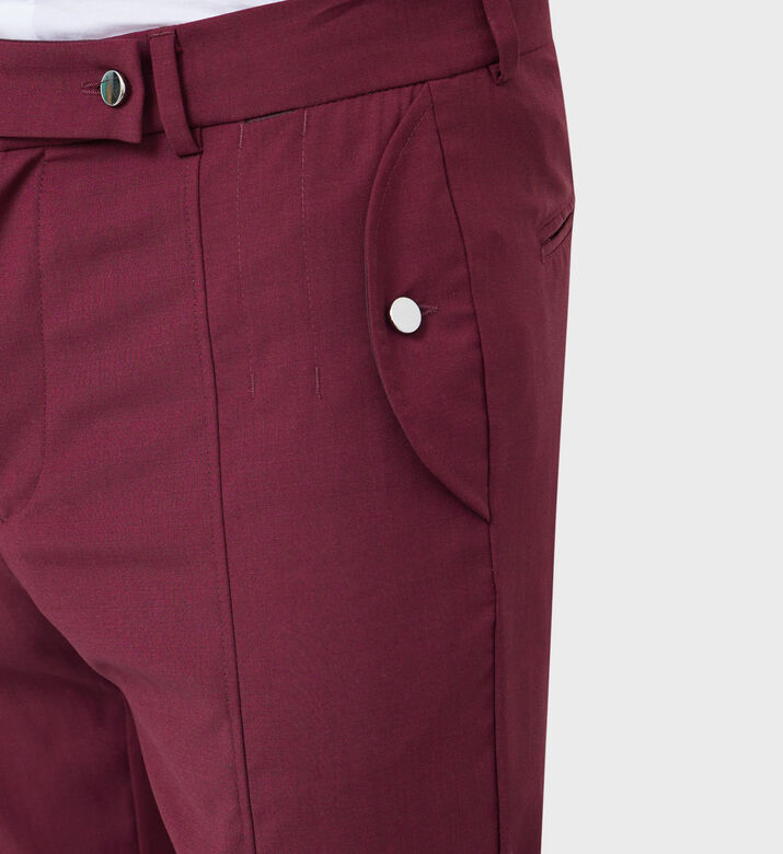 سروال كلاسيكي بسحاب مكبل