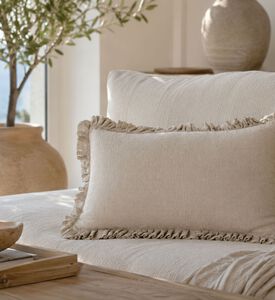 Home Deco and More Frill Embellished Cushion 35x70 Cm, Packshot View