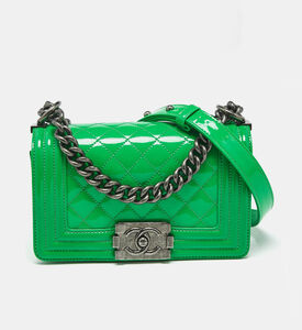 Chanel Preowned Coco Chanel Quilted Patent Leather Small Flap Bag, Packshot View