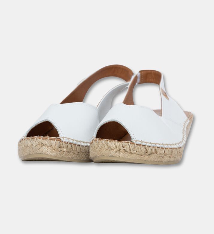 Toni Pons Bernia Metallic Leather Mid-wedge Peep-toe Espadrille, White, Eu-40, Packshot View