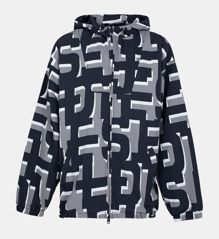 Monogram-print Hooded Windbreaker