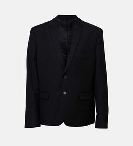 Wool Tailored-fit Single-breasted Suit Jacket