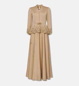 Suzy Matar Long Dress, Gold, S, Packshot View
