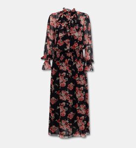 Luisa Spagnoli Floral Ruffle-detail Midi Dress, Packshot View