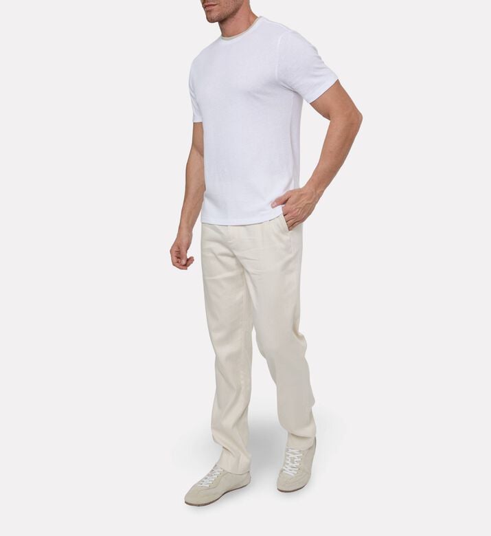 Vince Short-sleeve Regular-fit T-shirt, White, L, Model View