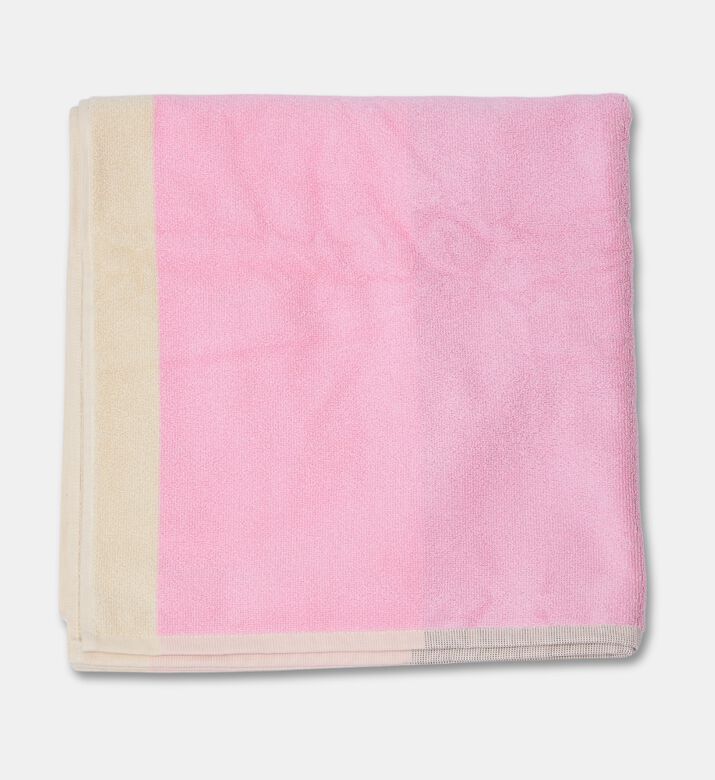 Suite702 Organic Terry Colorblock Bath Towel, Pink, Packshot View