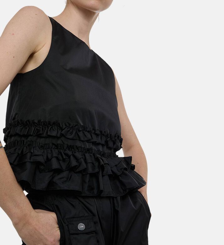 Ganni Open Back Regular-fit Top, Model View