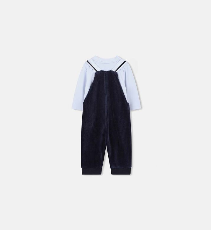 Velvet Stripe Pattern Overall