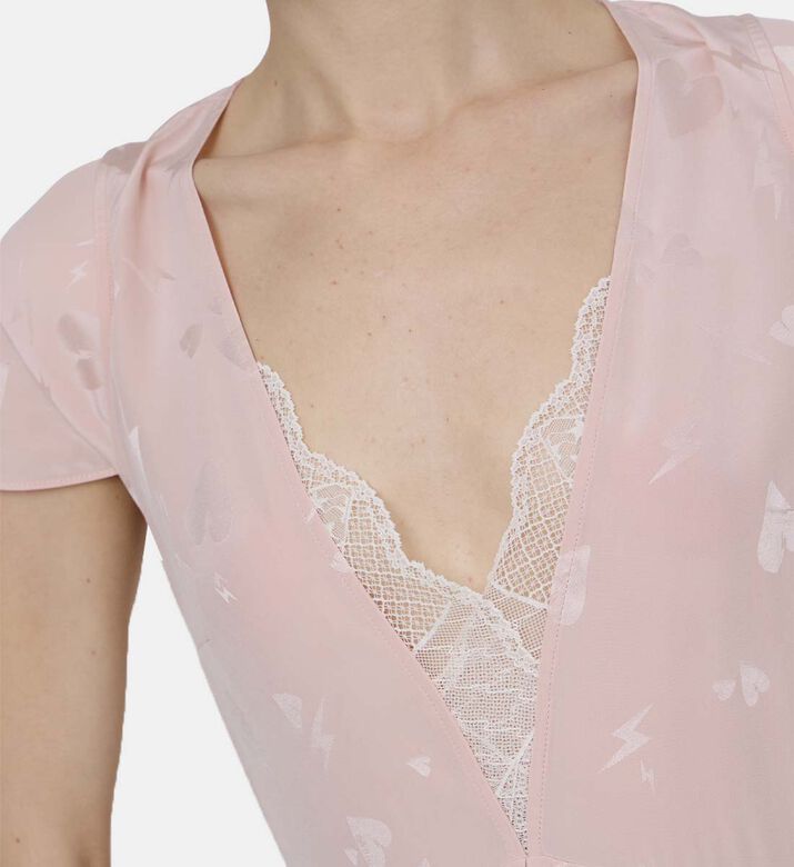 Ravir Jacquard Heart Maxi Dress