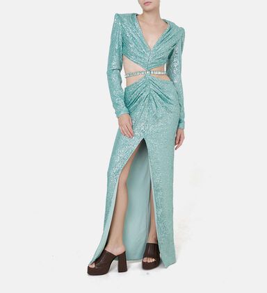 Cut-out Waist Dress