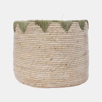 Corn Husk Zigzag Basket