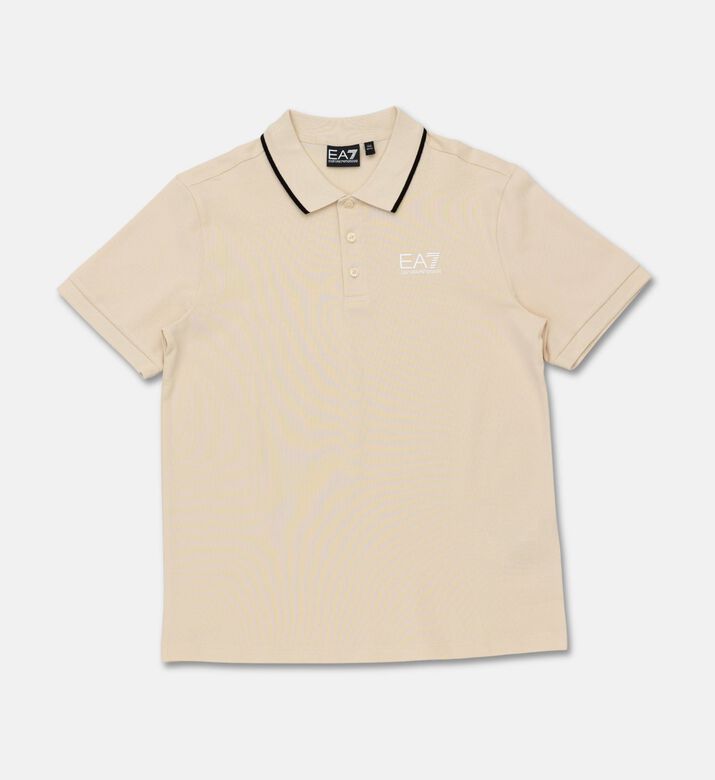 EA7 Classic-fit Short-sleeve Polo Shirt, White, 14y, Packshot View