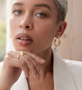 Ottoman Hands Earng Judy Pearl Hoop, Packshot View Ottoman Hands Earng Judy Pearl Hoop, Packshot View