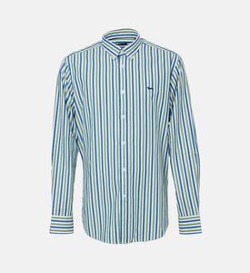 Long-sleeve Stripe-print Shirt