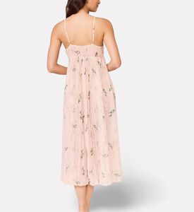 Rya Floral Pleated Midi Nightgown, Model View