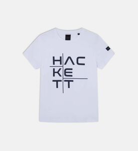 Hackett London Cationic Graphic-print T-shirt, White, 5y, Packshot View