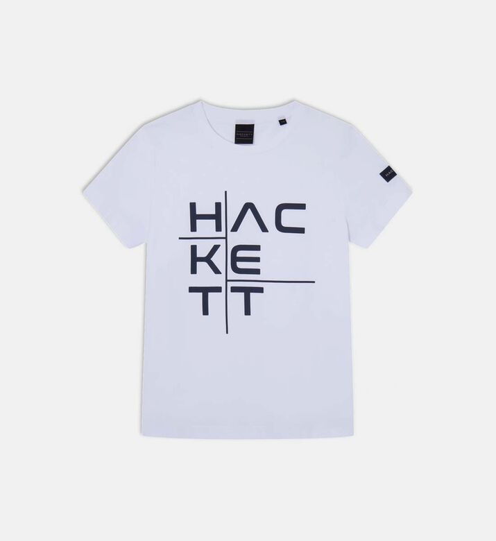 Hackett London Cationic Graphic-print T-shirt, White, 5y, Packshot View