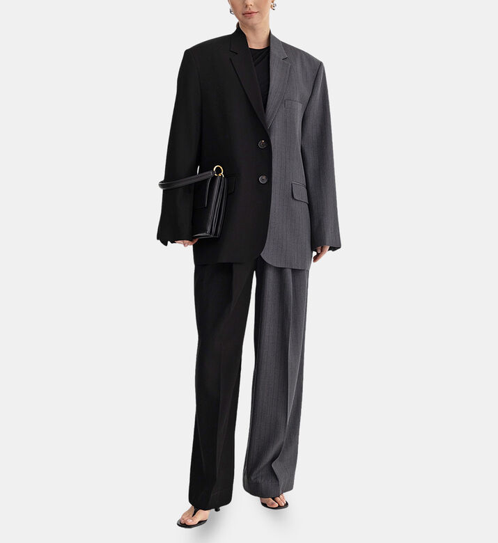 Two-tone Long-sleeve Blazer