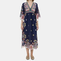 Lufia Flared Printed Maxi Dress