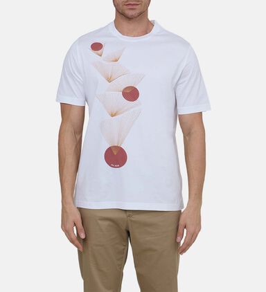 Cotton All-over Print Crewneck T-shirt