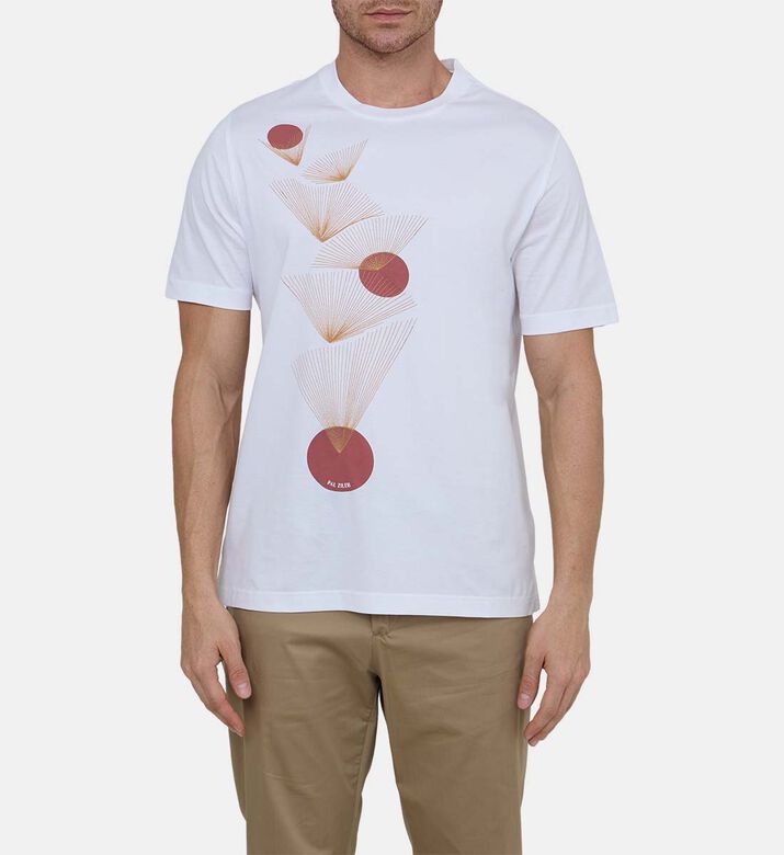 Cotton All-over Print Crewneck T-shirt