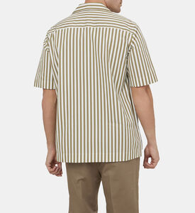 تيشيرت مخطط بياقة بطيّة