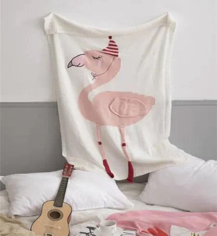 بطانية فلامنغو قطن مخصصة