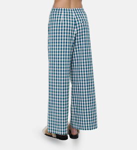Forte-Forte Gingham Elastic Waist Pants, Model View