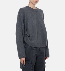 Ganni Oversized Side Tie Sweater, Model View