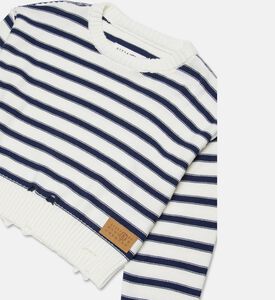 MM6 Stripe-print Long-sleeve Sweater, Packshot View