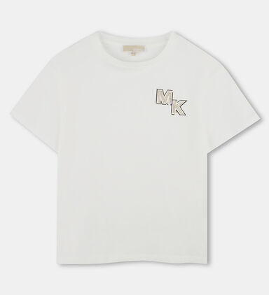 Embellished Rhinestone Logo T-shirt