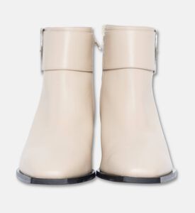 Albano Oversized Buckle Closure Boots, Beige, Eu-40, Packshot View