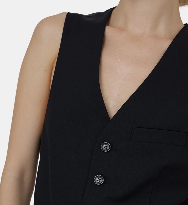Tailored Vest Bodysuit Top Tailored Vest Bodysuit Top