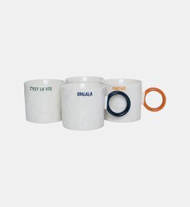 Printed Bone China Mug 4-piece Set Printed Bone China Mug 4-piece Set