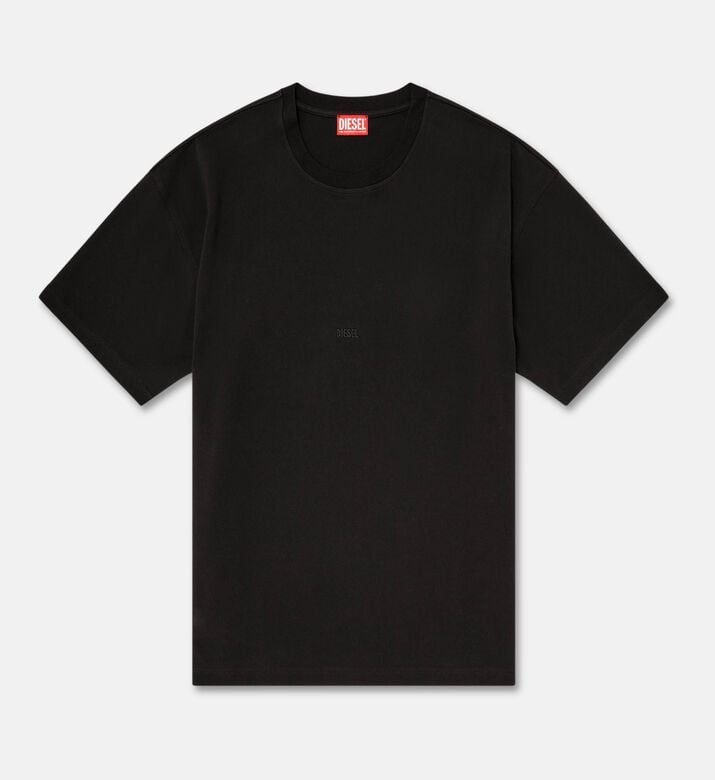Diesel Minimal Logo Crewneck T-shirt, Black, L, Packshot View