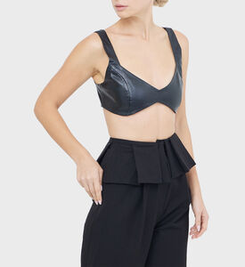 بوستير من الجلد النباتي بدون أكمام