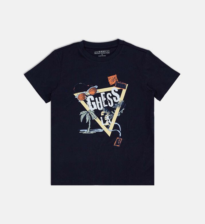 Oversized Logo-print Straight Hem T-shirt