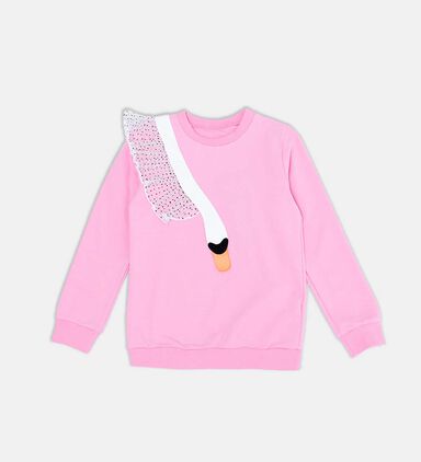 Embroidered Swan Sweatshirt