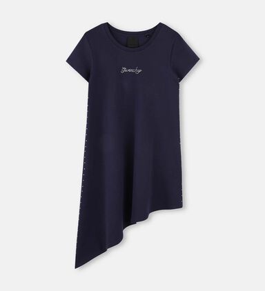 Rhinestone Embellished Cotton Interlock Dress