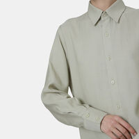 Cupro Oversized Linen Blend Shirt