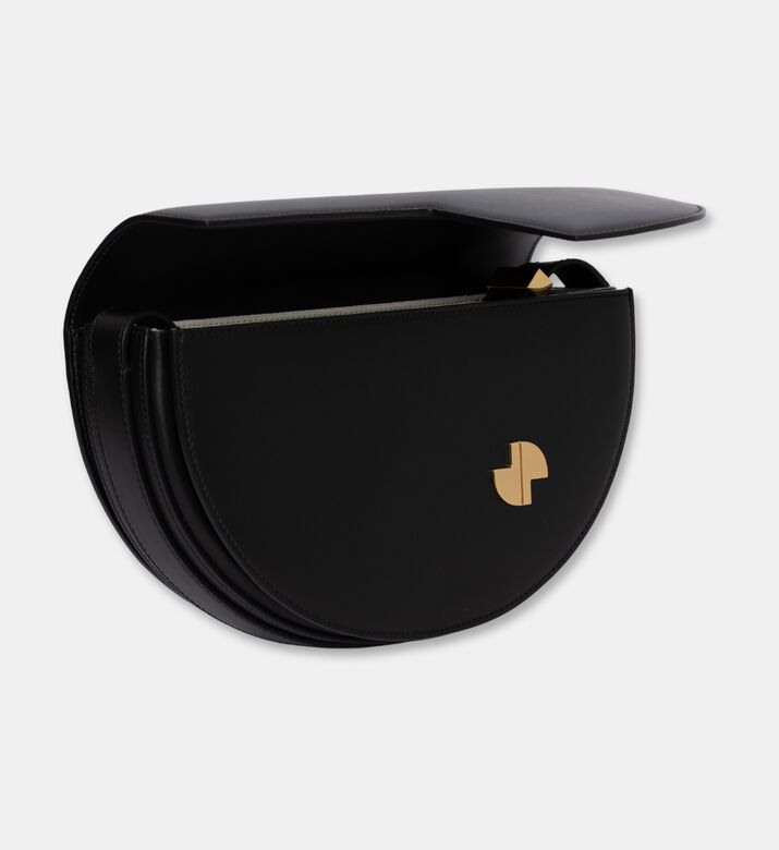 Patou Half-moon Asymmetrical Cut-out Bag, Black, Packshot View
