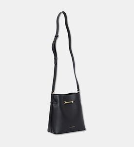 Strathberry Corda Smooth Leather Bucket Bag, Black, Packshot View