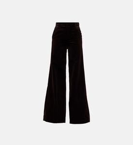 Velvet Wide-leg Pants