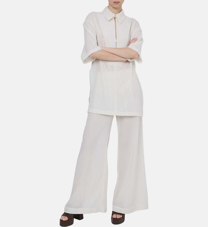 Embroidered Short-sleeve Shirt